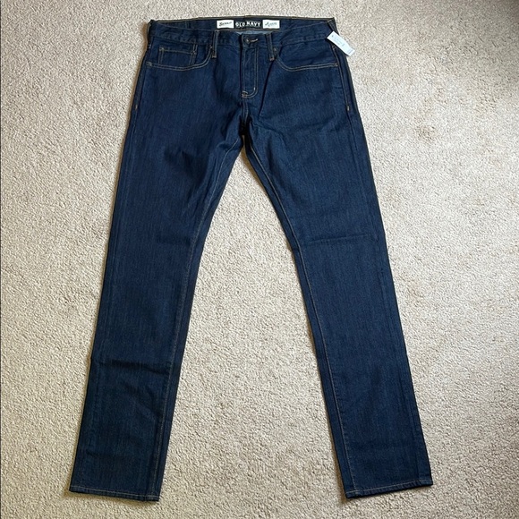 Old Navy Blue Skinny Jeans Classic Denim (Size 36x36) - Picture 2 of 4